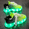 Children's Sports Large Children Mesh Surface Breathable Father Hair Bright Light Shoes