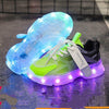 Children's Sports Large Children Mesh Surface Breathable Father Hair Bright Light Shoes