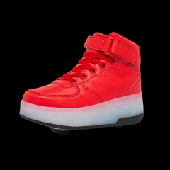 High Top Stylish Led Roller Shoes | Roller High Top Light Up Shoes For Girls