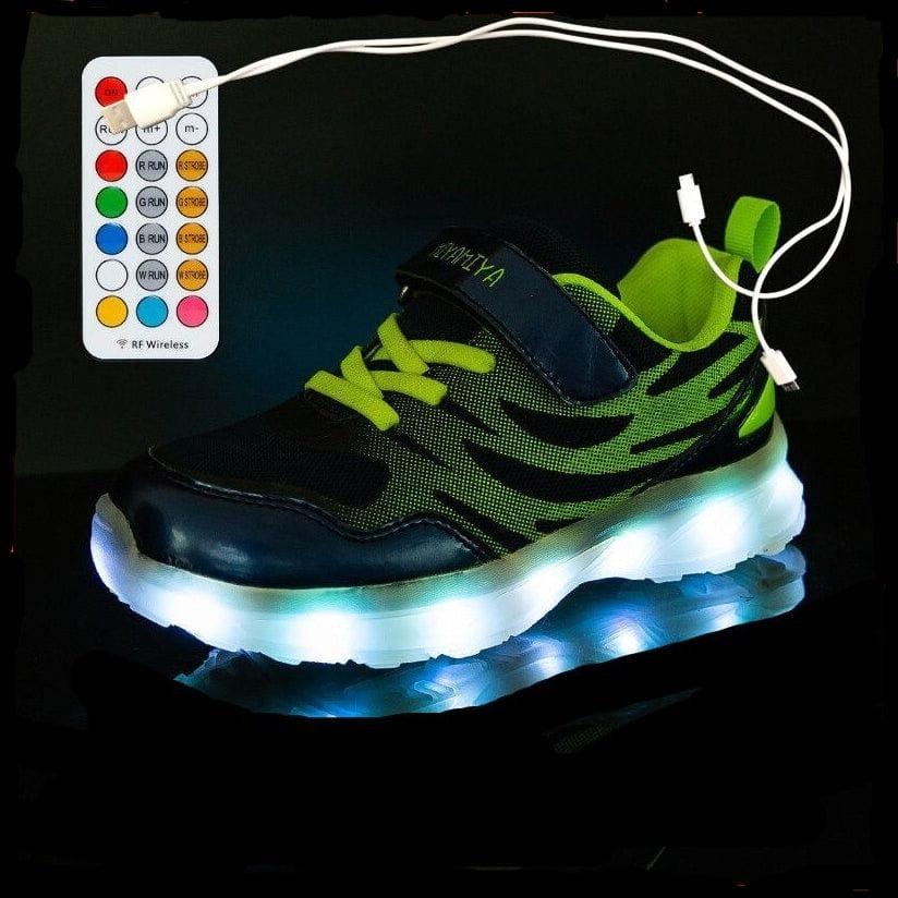 whatagift.com.au 918 Deep Blue / 25 Insole 16CM Led Usb Recharge Luminous Shoes For Kids