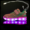 whatagift.com.au 918 Pink / 25 Insole 16CM Led Usb Recharge Luminous Shoes For Kids