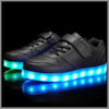 Glowing Night Led Shoes For Kids - Black | Kids Led Light Shoes | ledlegs.