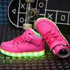 Led Sneakers For Kids Light Up Pink  | Kids Led Light Shoes | ledlegs.