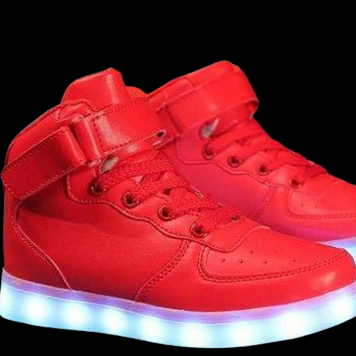 Led Sneakers Red 7 Led Colors with Remote | Dancing Led Light Shoes  | Kids Led Light Shoes  | Led Light Shoes For Men  | Led Light Shoes For Women | ledlegs.