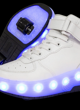 High Top Colorful Led Roller Shoes | Roller High Top Light Up Sneakers With Wheels