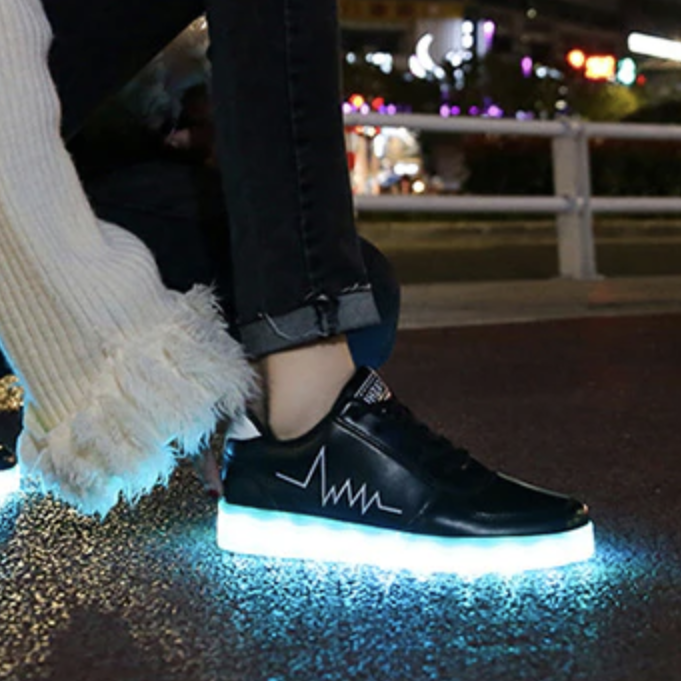 Led Shoes Black Beat  | Kids Led Light Shoes  | Led Light Shoes For Men  | Led Light Shoes For Women | ledlegs.