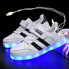 Light Up Usb Rechargeable Shoes For Kids