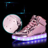 Led Sneakers Shiny Pink 7 Led Light Colors  | Dancing Led Light Shoes  | Kids Led Light Shoes  | Led Light Shoes For Men  | Led Light Shoes For Women | ledlegs.