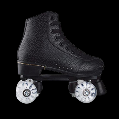 Flash Roller Skates Led Lighting Shoes Black  | Led Light Roller Skates | ledlegs.