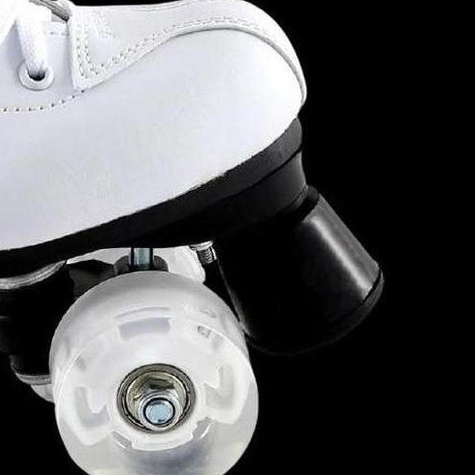 Flash Roller Skates Led Lighting Shoes White  | Led Light Roller Skates | ledlegs.