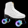 Flash Roller Skates Led Lighting Shoes White  | Led Light Roller Skates | ledlegs.