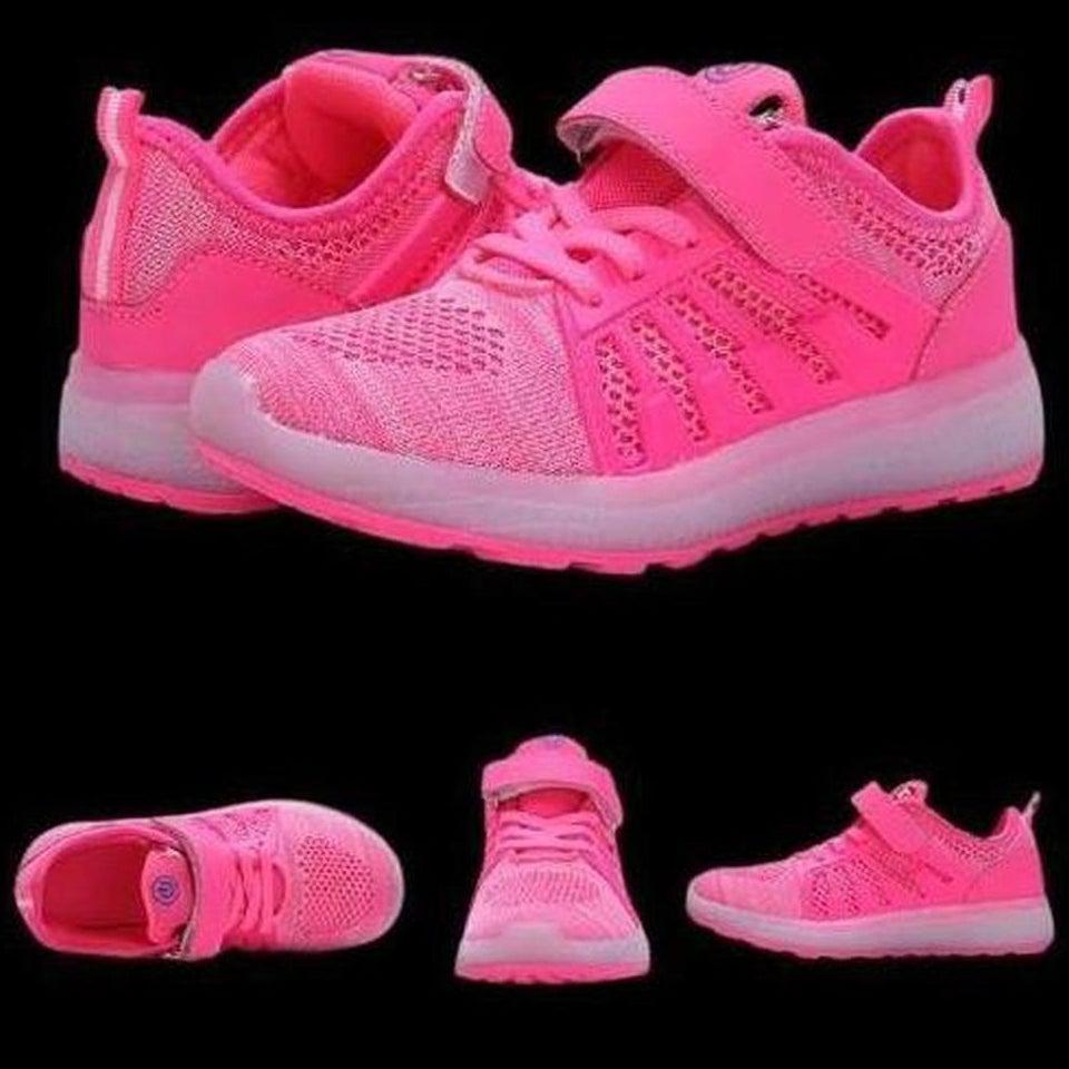 Hot Led Mesh Shoes Kids Pink  | Dancing Led Light Shoes  | Kids Led Light Shoes  | Led Light Shoes For Girls & Boys | ledlegs.