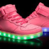 Led Sneakers For Kids Light Up Pink  | Kids Led Light Shoes | ledlegs.