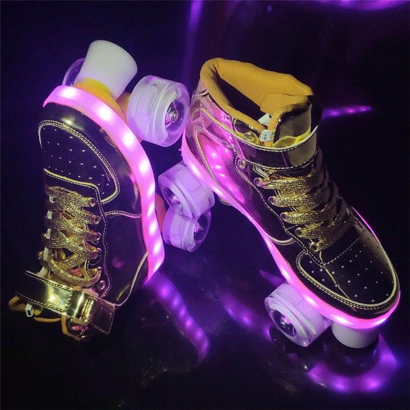 Roller Skates With Lights | Led Lights Roller Skates For Adults And Teens | ledlegs.