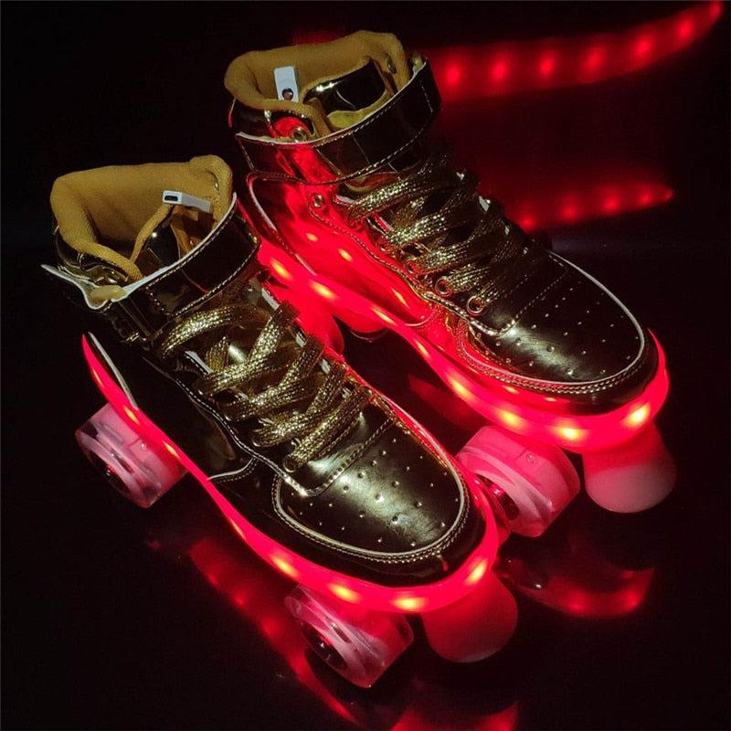 Roller Skates With Lights | Led Lights Roller Skates For Adults And Teens | ledlegs.