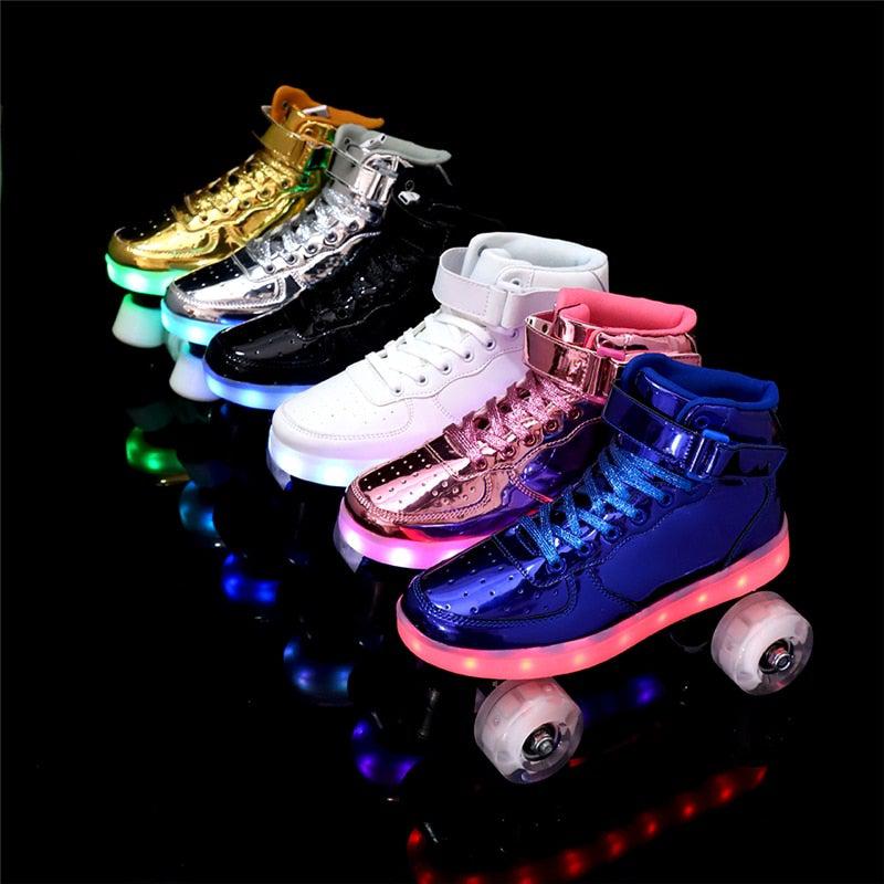 Roller Skates With Lights | Led Lights Roller Skates For Adults And Teens | ledlegs.